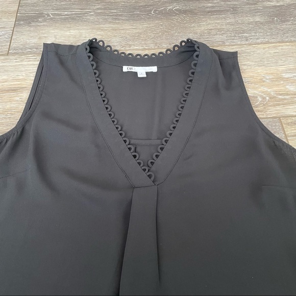 DR2 by Daniel Rainn Insert Black Blouse - Picture 3 of 3